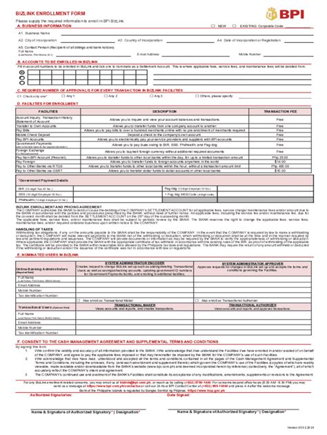 bpi bizlink corporate code|BizLink Enrollment Form 20240502 .